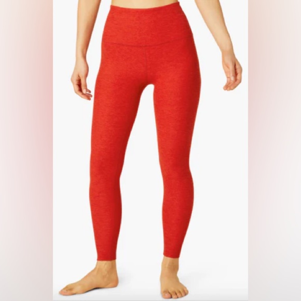 Beyond Yoga Spacedye Caught in the Midi Legging in Red Hot Siren - Size Small 🍒